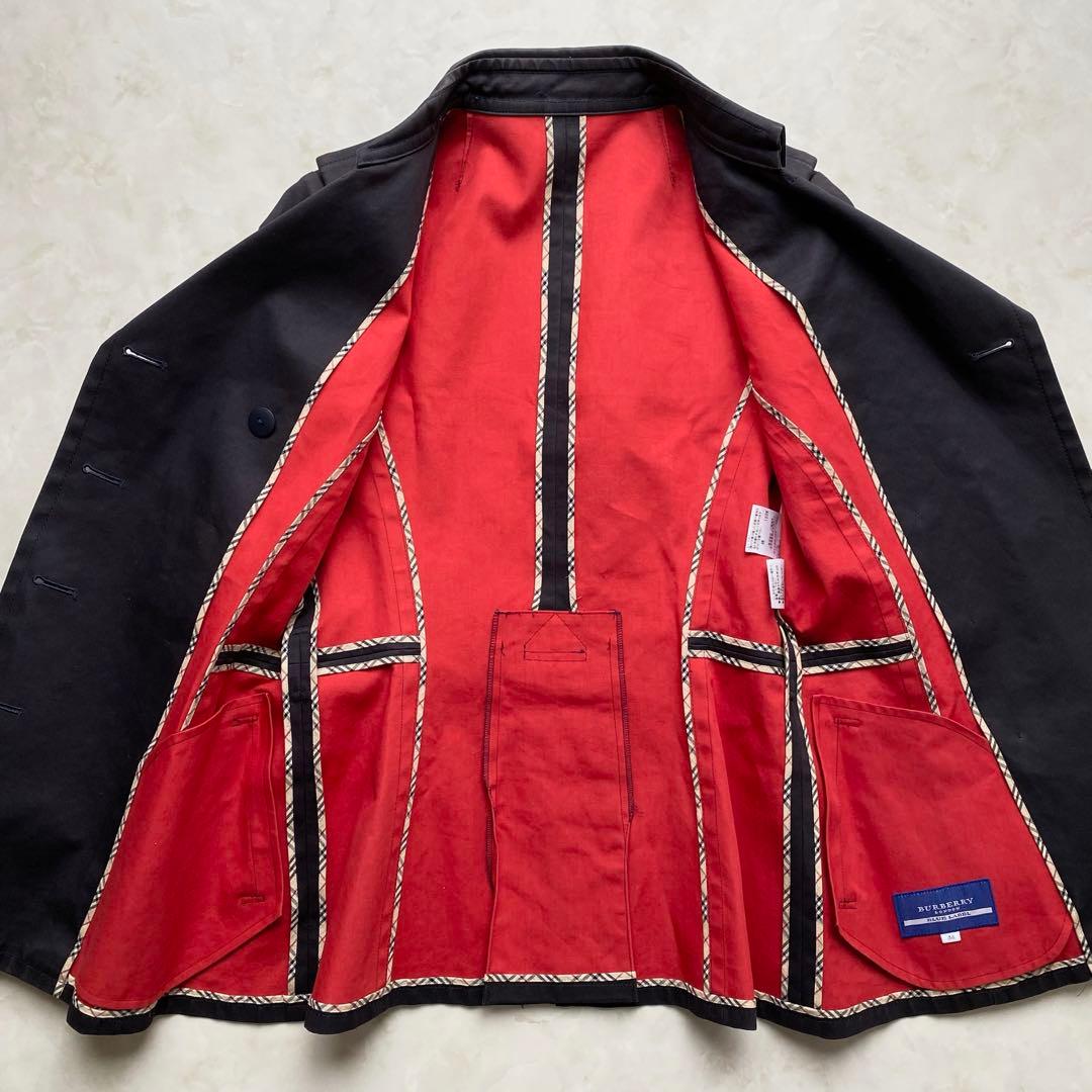 BURBERRY BLUE バーバリー ノバチェックショートトレンチ M
