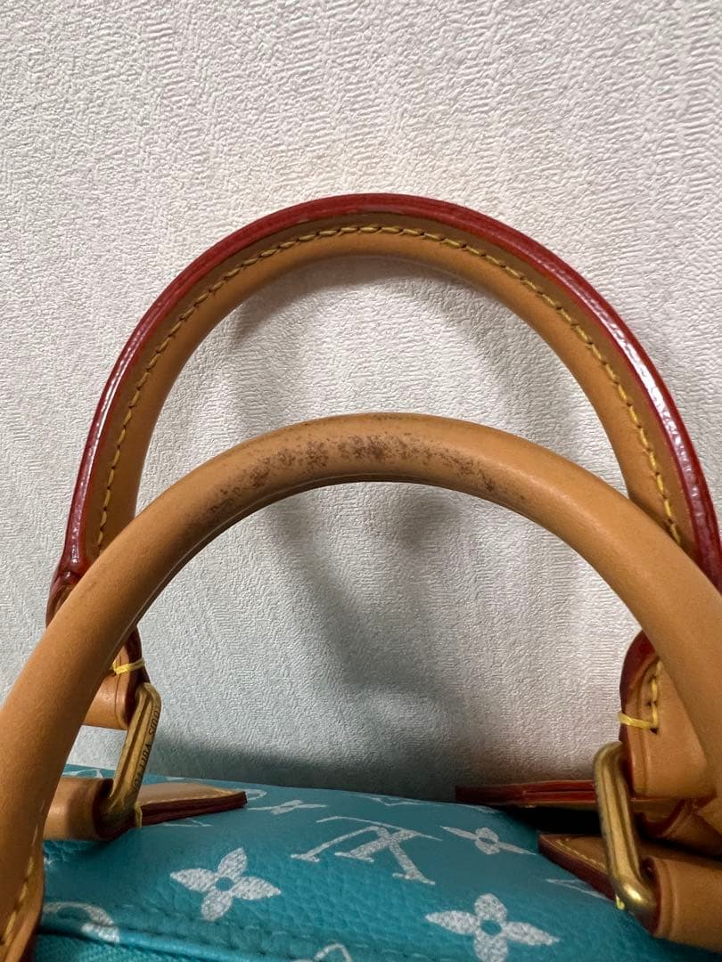 ルイヴィトン LV スピーディ P9 バンドリエール 25 ターコイズ 正規品