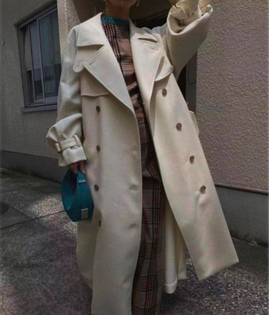 【美品】Ameri SUPERIOR FLARE TRENCH COAT