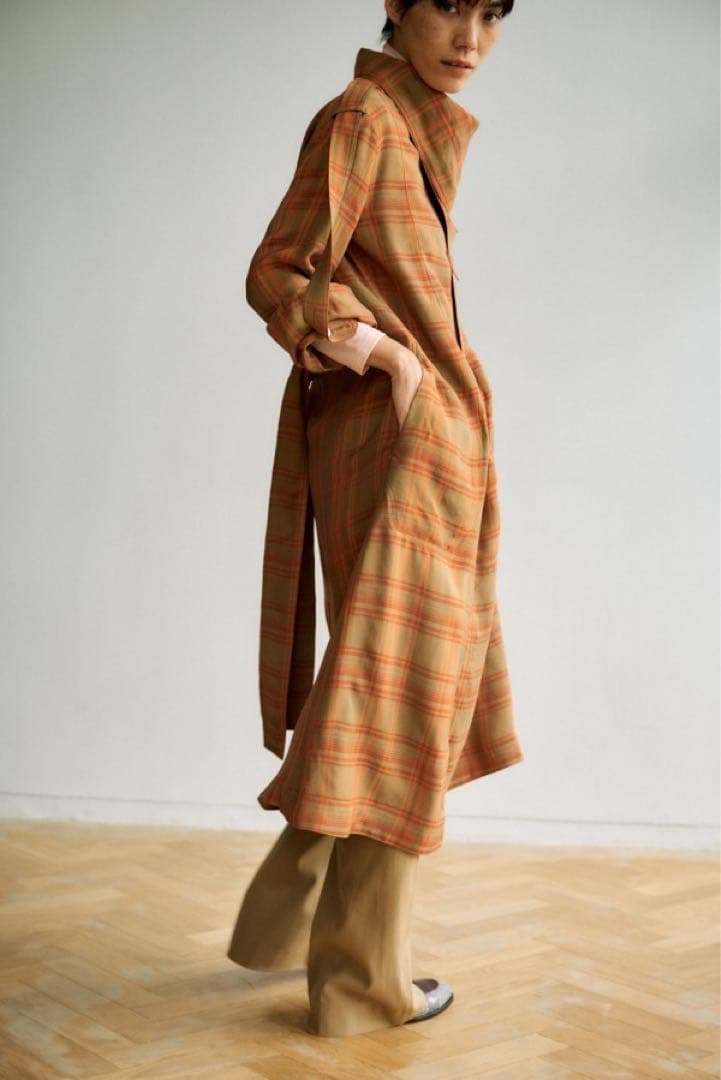 美品✳︎FUMIKA UCHIDA SCARF COLLAR DRESS COAT