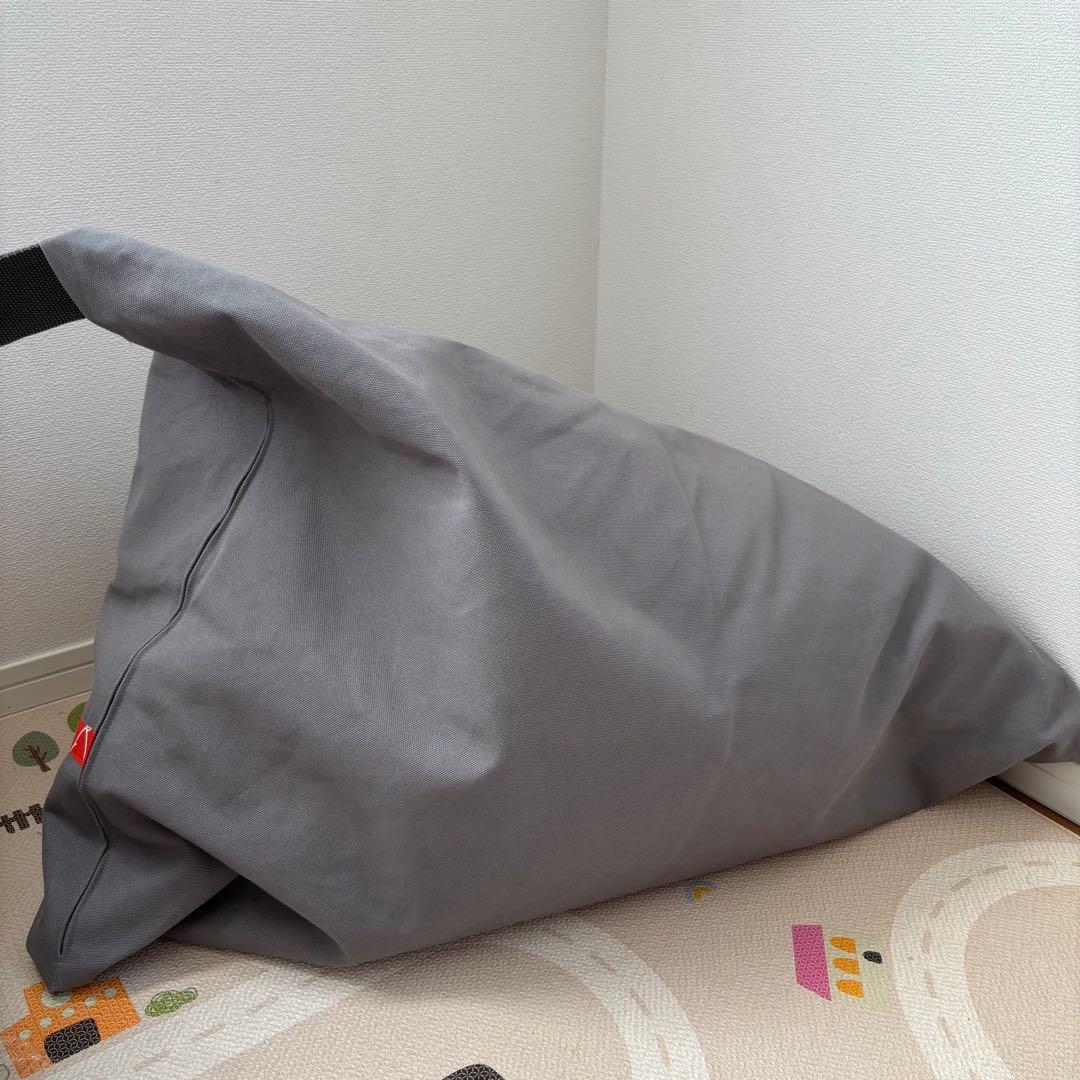 tetra 8号帆布 ビーズクッション レギュラーサイズ　グレー