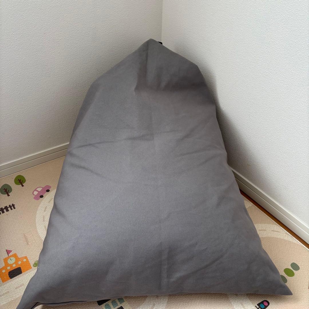 tetra 8号帆布 ビーズクッション レギュラーサイズ　グレー