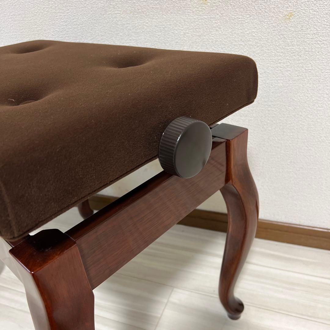 【中古極美品】ヤマハピアノ付属椅子木目猫脚（No50同等品）送料込み