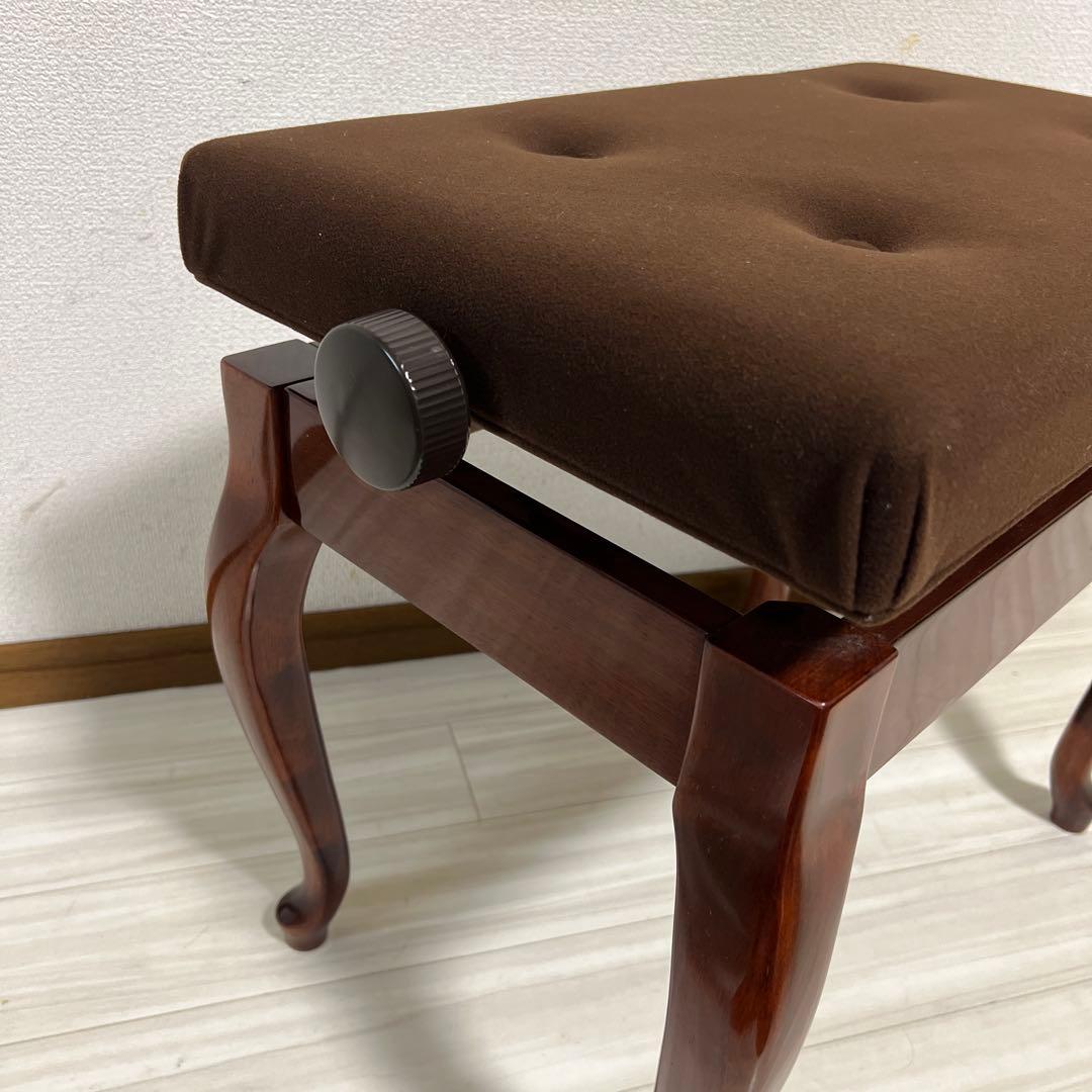 【中古極美品】ヤマハピアノ付属椅子木目猫脚（No50同等品）送料込み