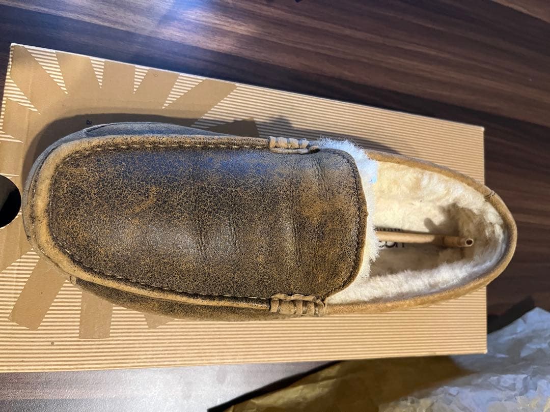 値下げ【正規品】UGG アグ メンズ ムートン モカシン アスコット 28cm