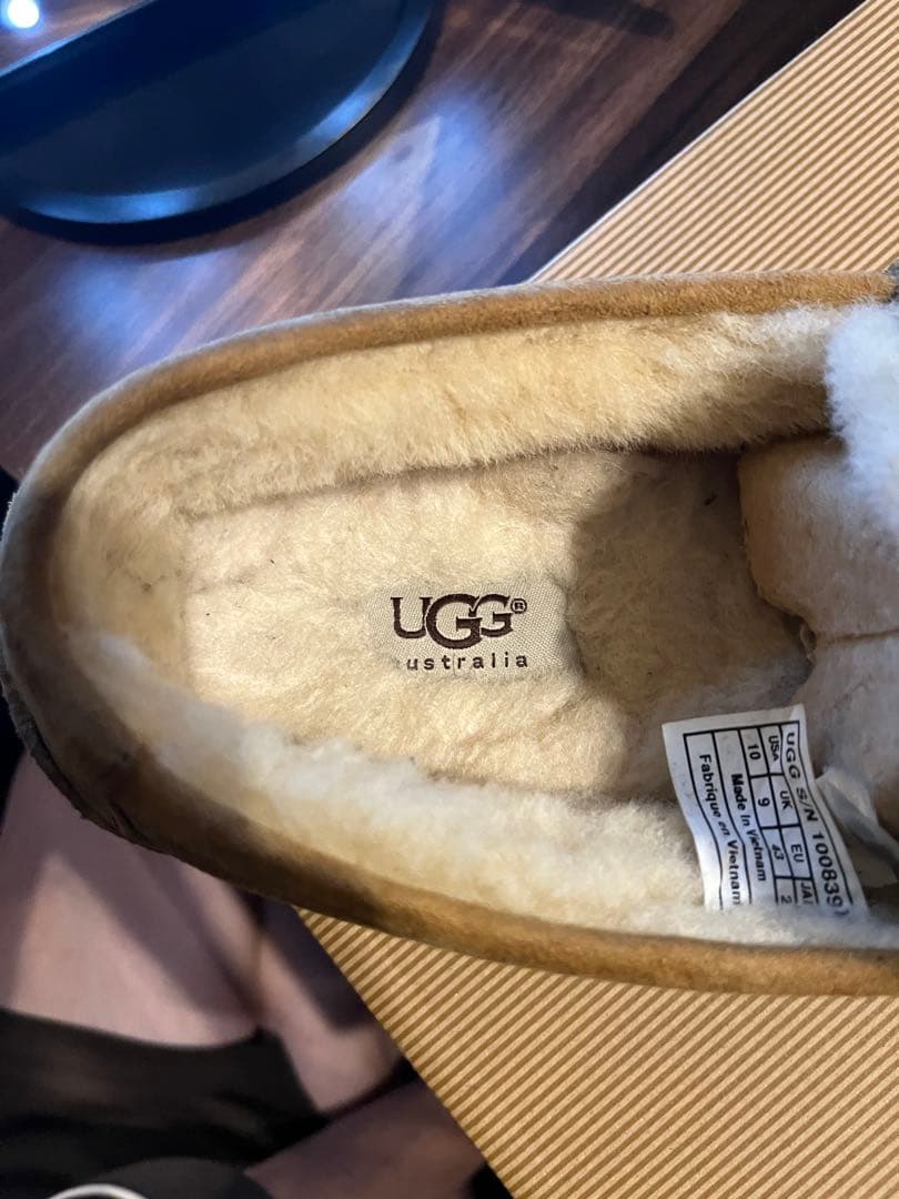 値下げ【正規品】UGG アグ メンズ ムートン モカシン アスコット 28cm