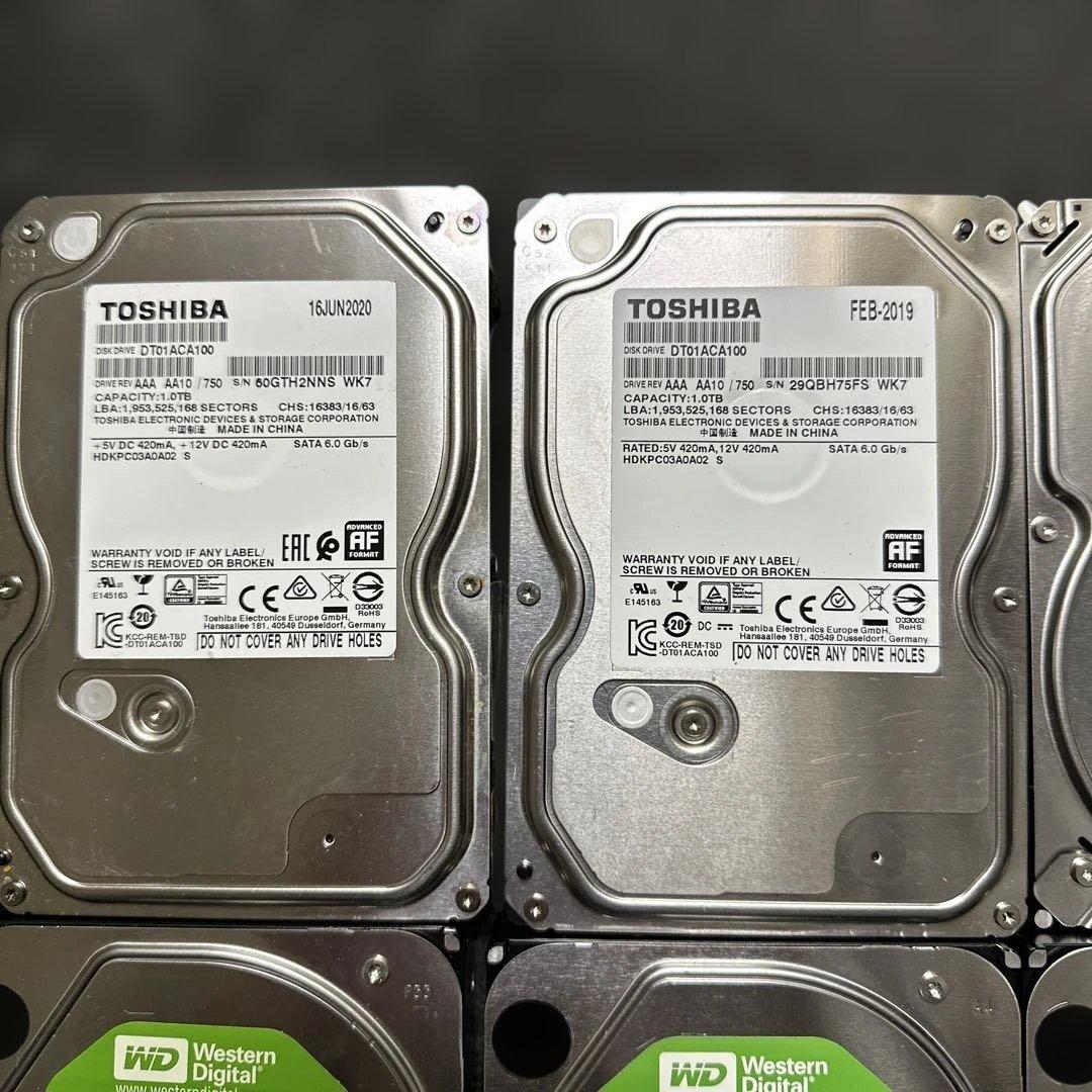 12点セット【ジャンク】3.5インチHDD/3TB*5+1TB *7