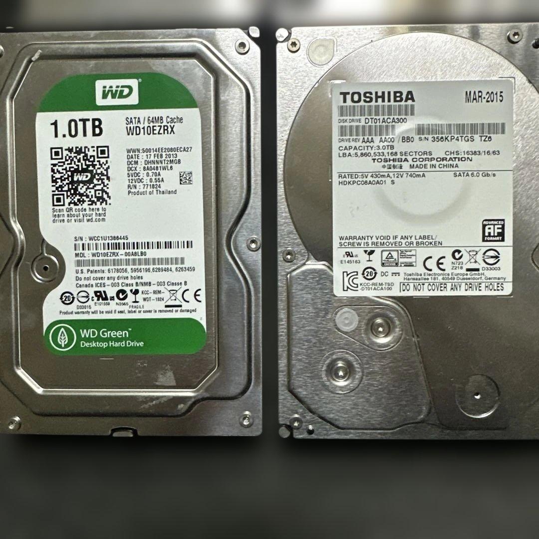 12点セット【ジャンク】3.5インチHDD/3TB*5+1TB *7