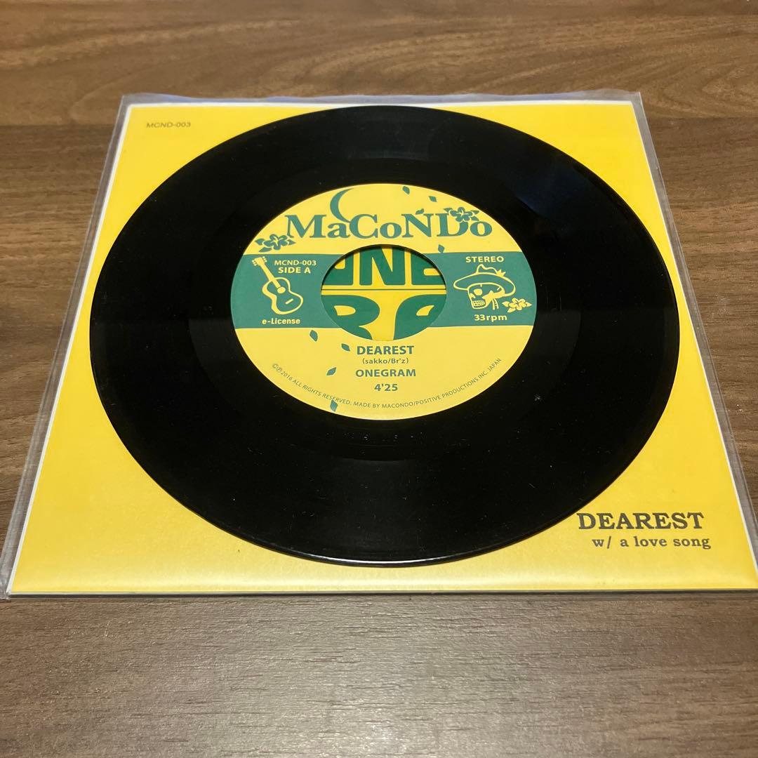 ONEGRAM / DEAREST / ディアレスト　7インチレコード
