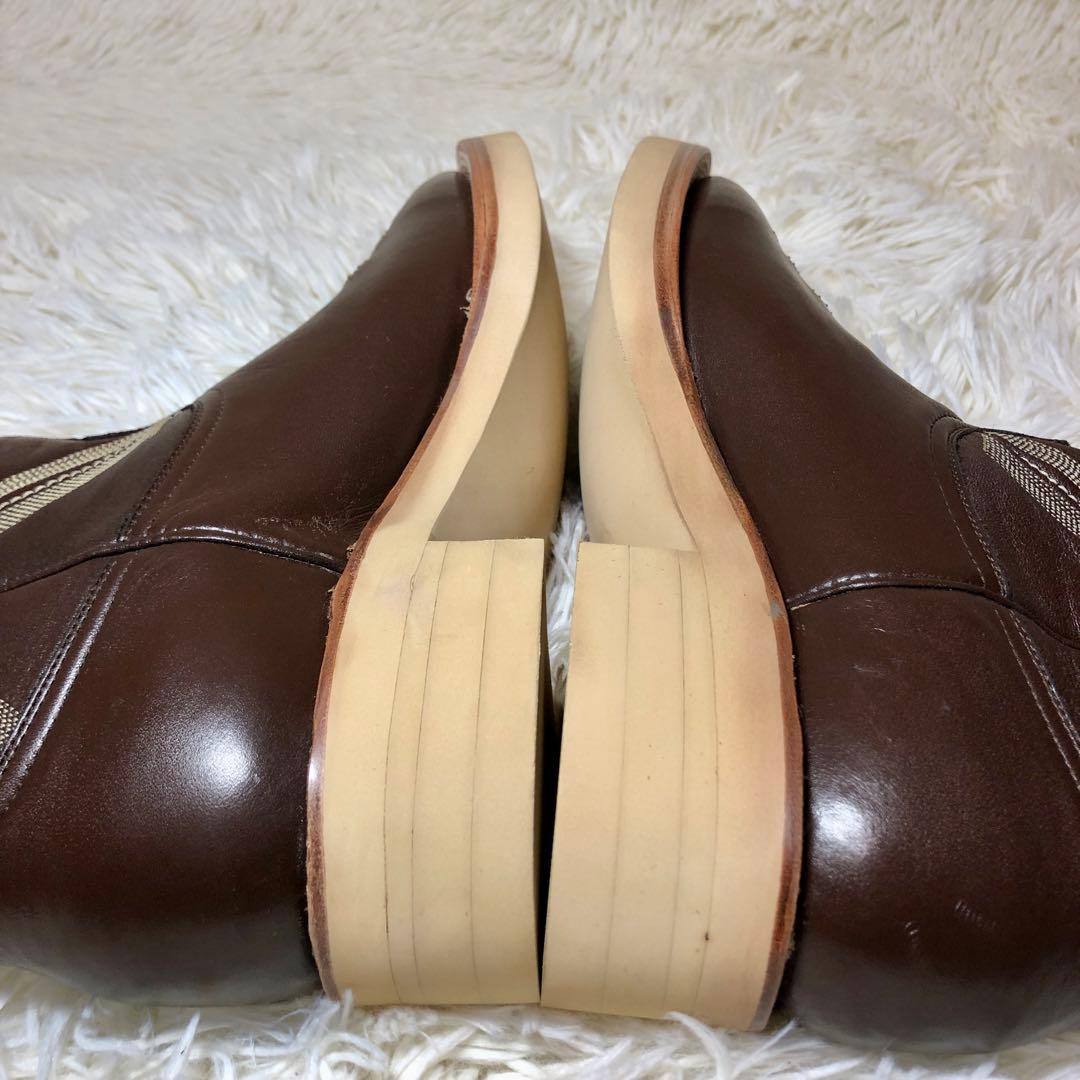 ✨未使用✨DONQUIJOTE ウエスタンブーツ　ダークブラウン　レザー7.5E