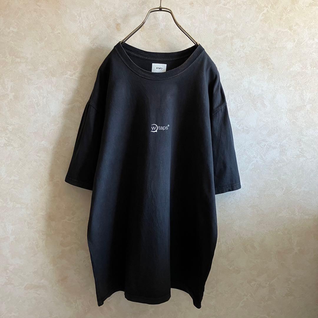 古着 日本製 wtaps ダブルタップス 両面ロゴtシャツ 黒 XL