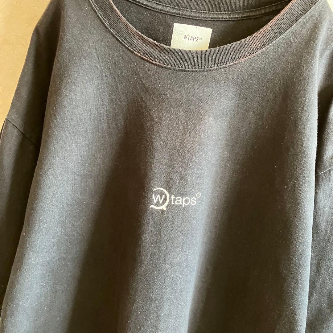 古着 日本製 wtaps ダブルタップス 両面ロゴtシャツ 黒 XL
