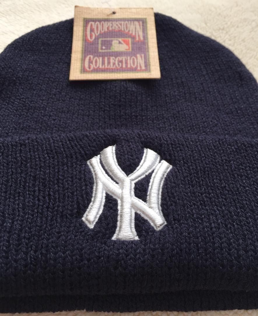 00s MLB y2k ビンテージ ニューヨーク ヤンキース ニット帽 デッド