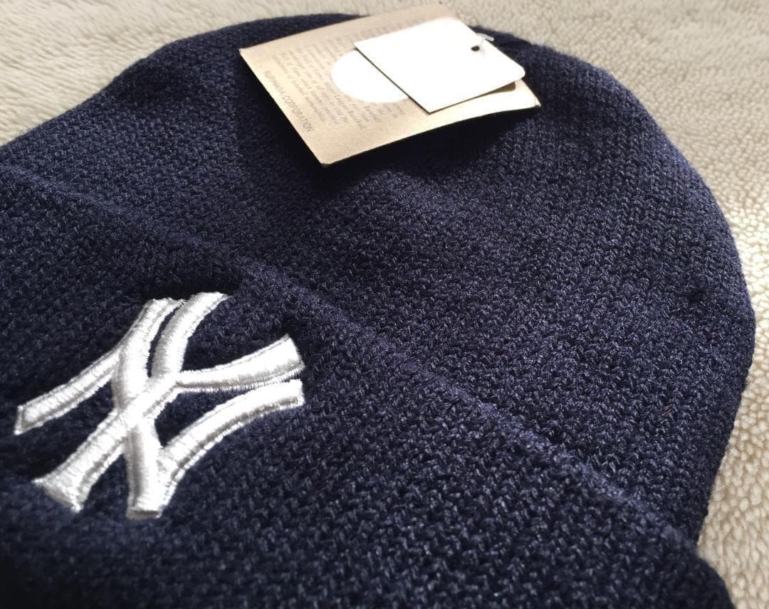 00s MLB y2k ビンテージ ニューヨーク ヤンキース ニット帽 デッド