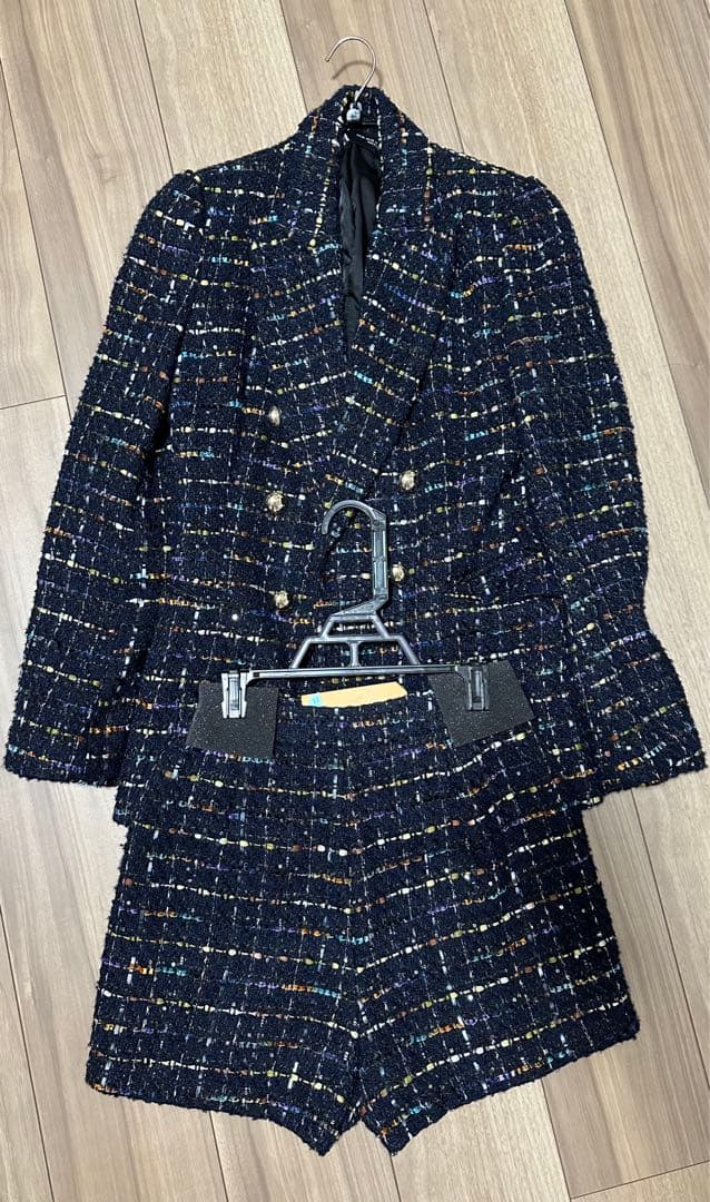 ZARA キラキラ ツイードセットアップ