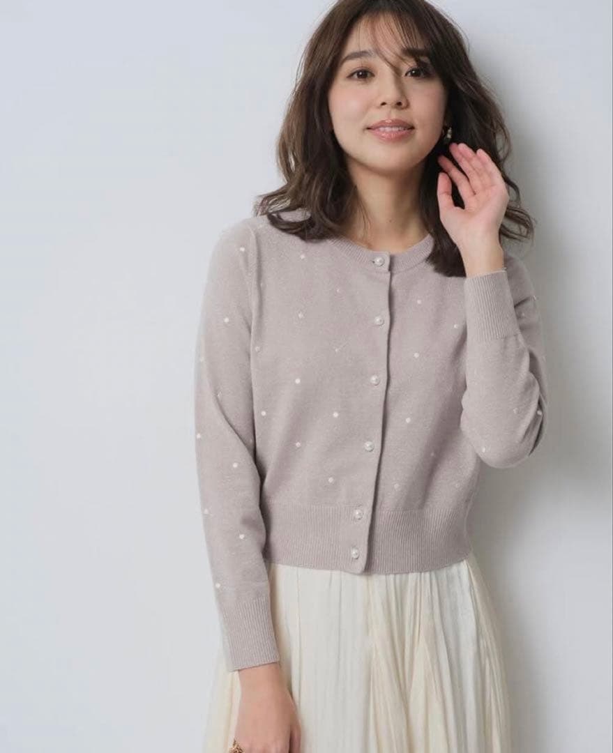 ジャスグリッティー 《有楽町マルイ限定》ドット刺繍ラメカーデ