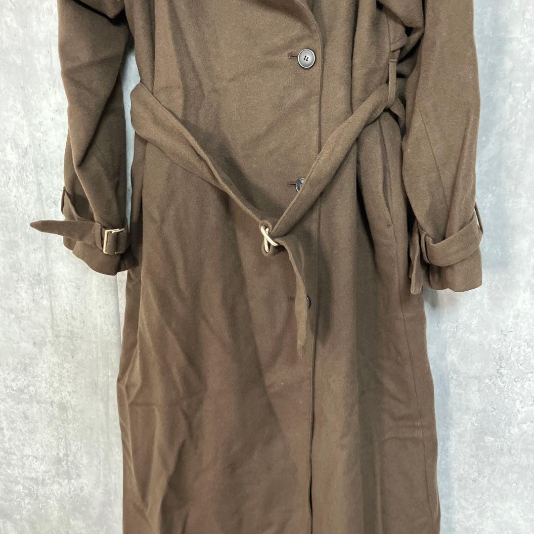 anuans ウールロングトレンチコート