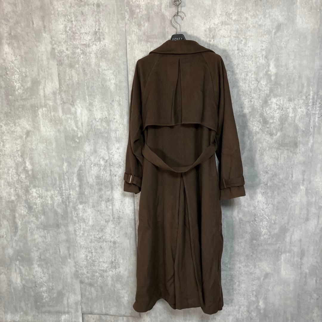 anuans ウールロングトレンチコート