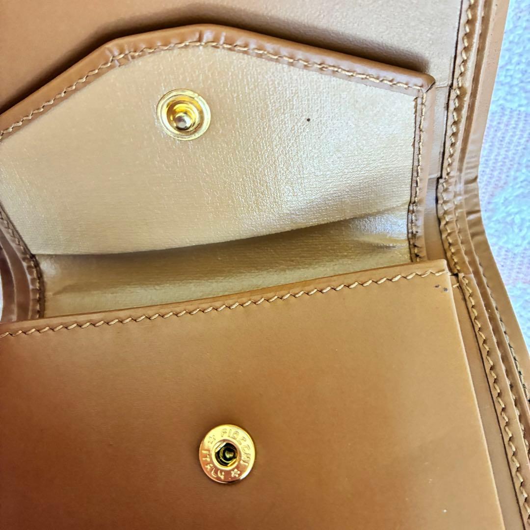 CELINE セリーヌ マカダム柄 二つ折り財布 コンパクトウォレット ブラウン