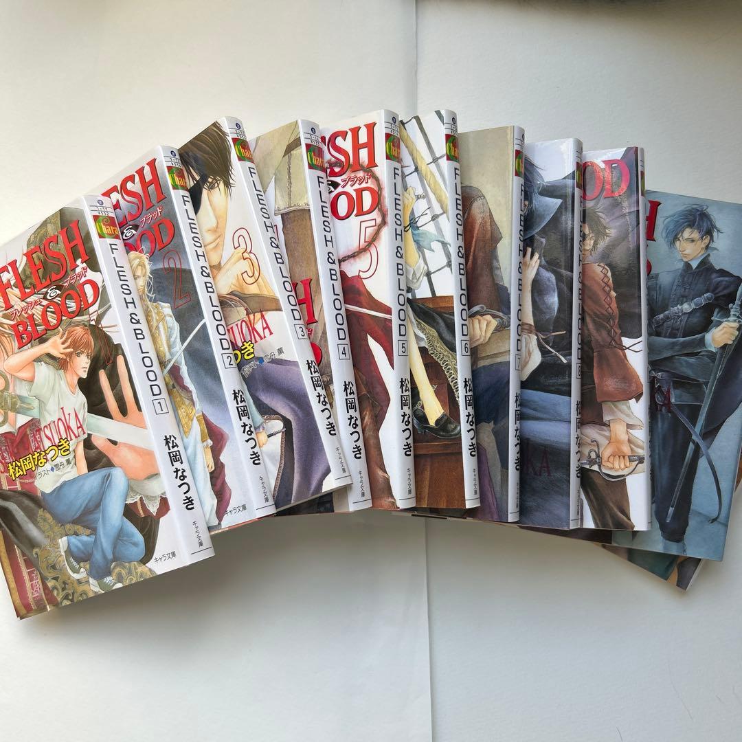 松岡なつき　FLESH&BLOOD 21巻+外伝　新品