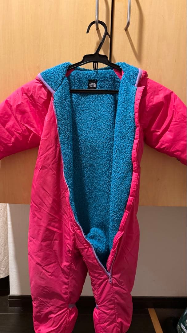THE NORTH FACE フード付きオールインワン ベビー スキーウェア