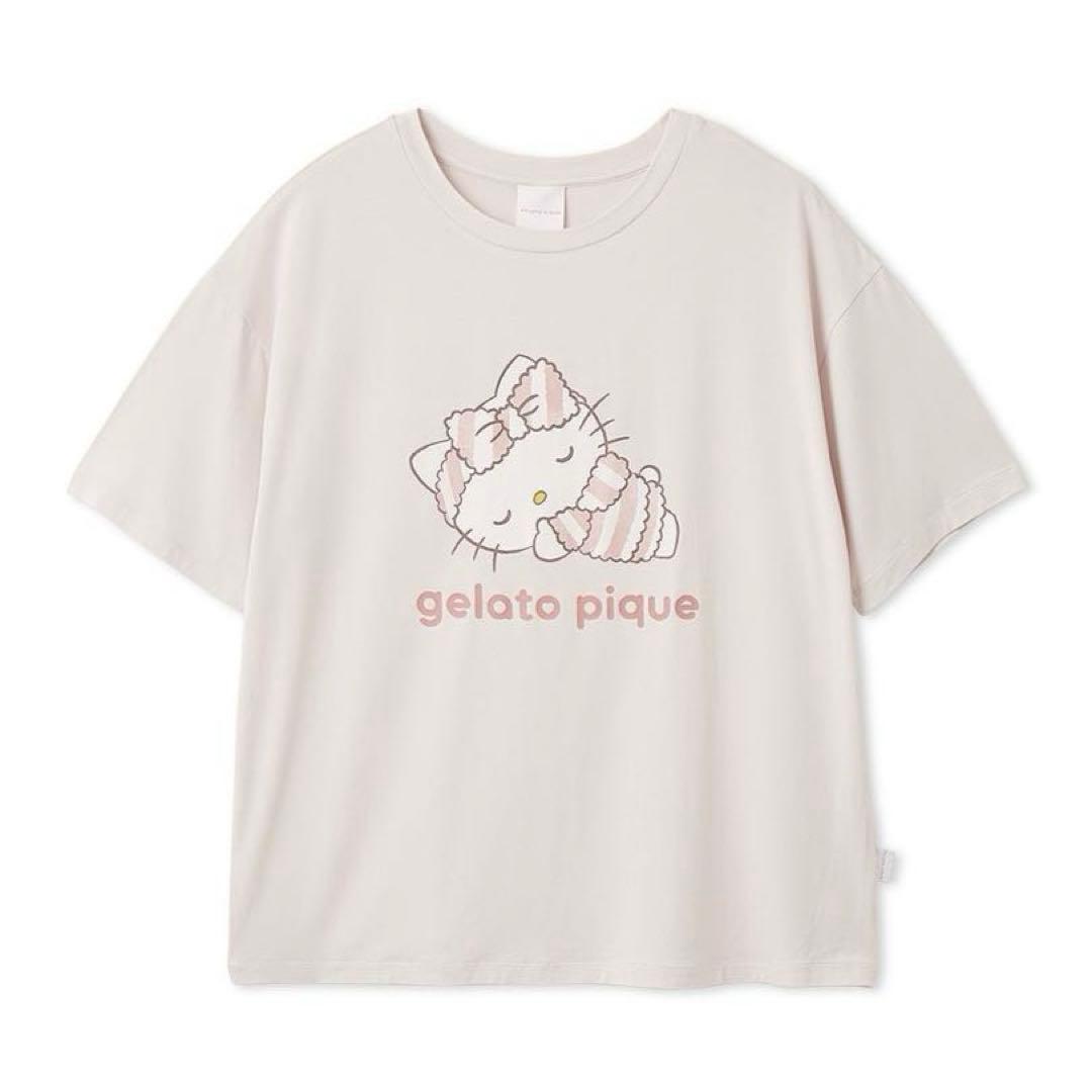 サンリオハウス【gelato pique】ワンポイントTシャツ 総柄