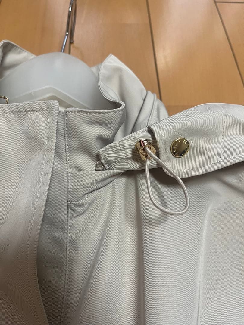 23区新品撥水加工ライトツイル フーディーアウター38