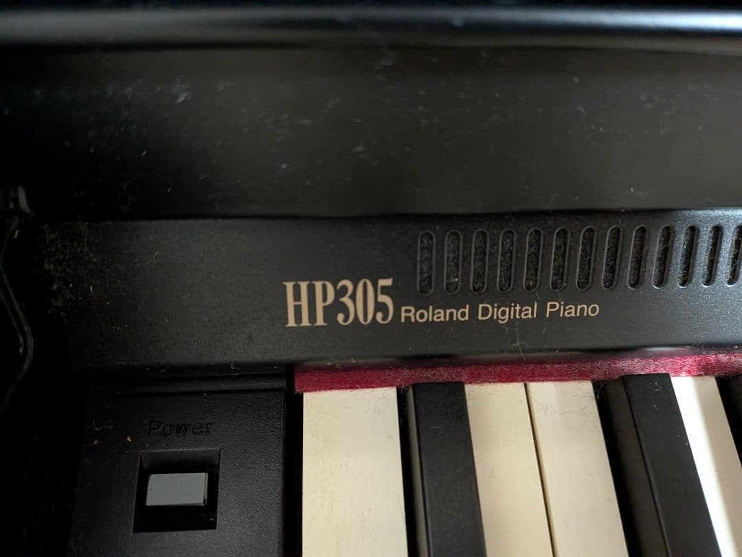 シヤ Roland HP305 デジタルピアノ ブラック 椅子付き