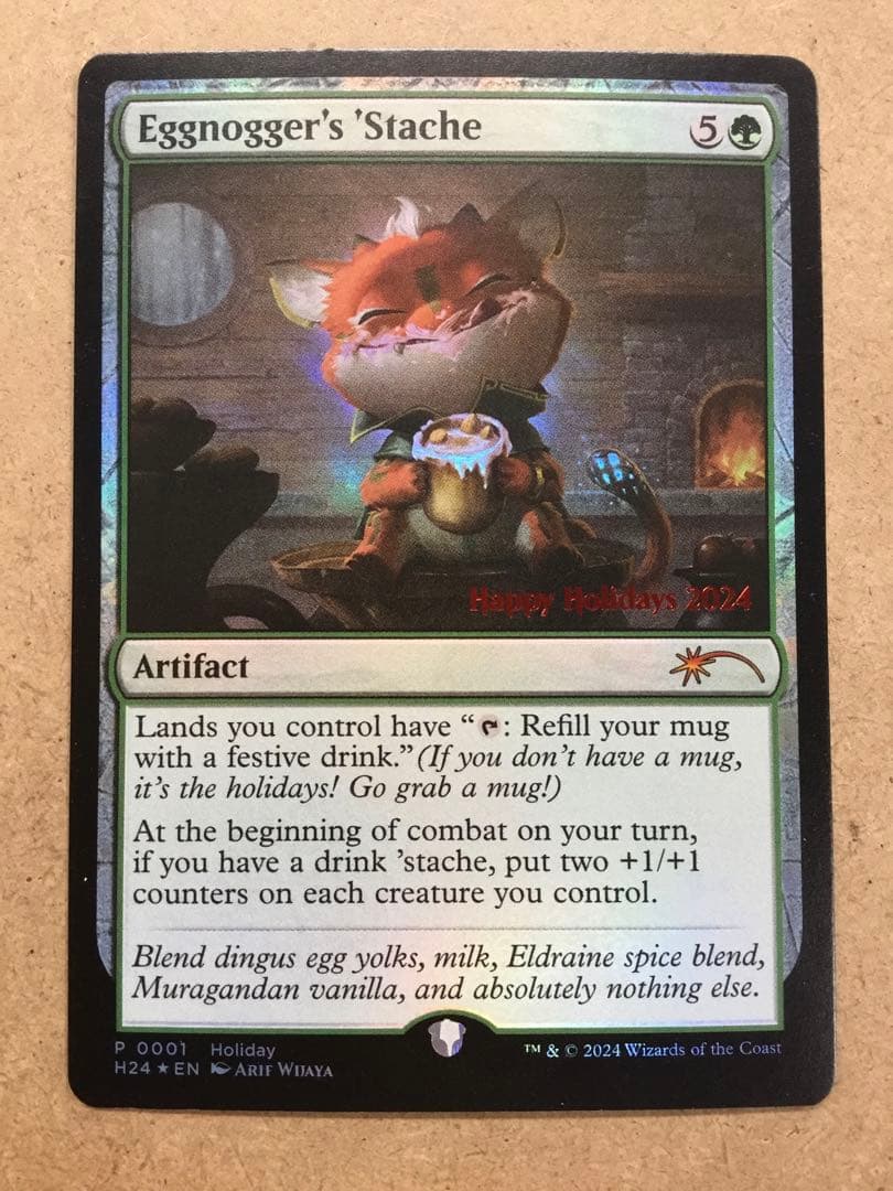 MTG Eggnogger's 'Stache 英語 ホリデーカード