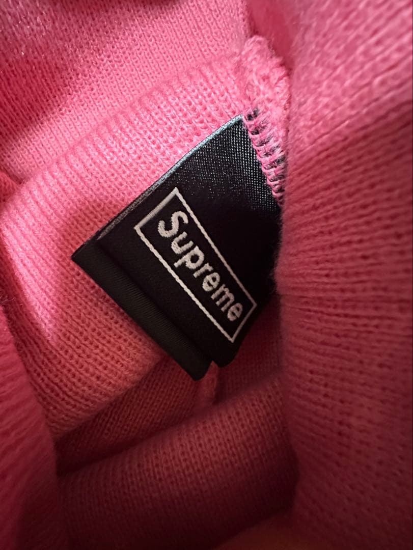 Supreme 25FW Box Logo Beanieピンク