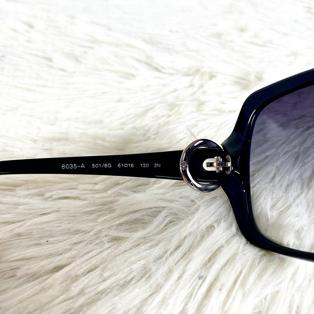 極美品　BVLGARI　サングラス　8035-A　ブラックレンズ・フレーム