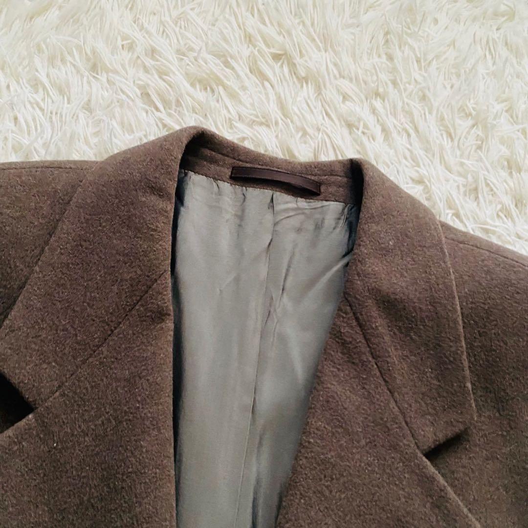 ヒューゴボス●極美品/希少2XL●最上級イタリア製カシミヤ 2Bモダンジャケット