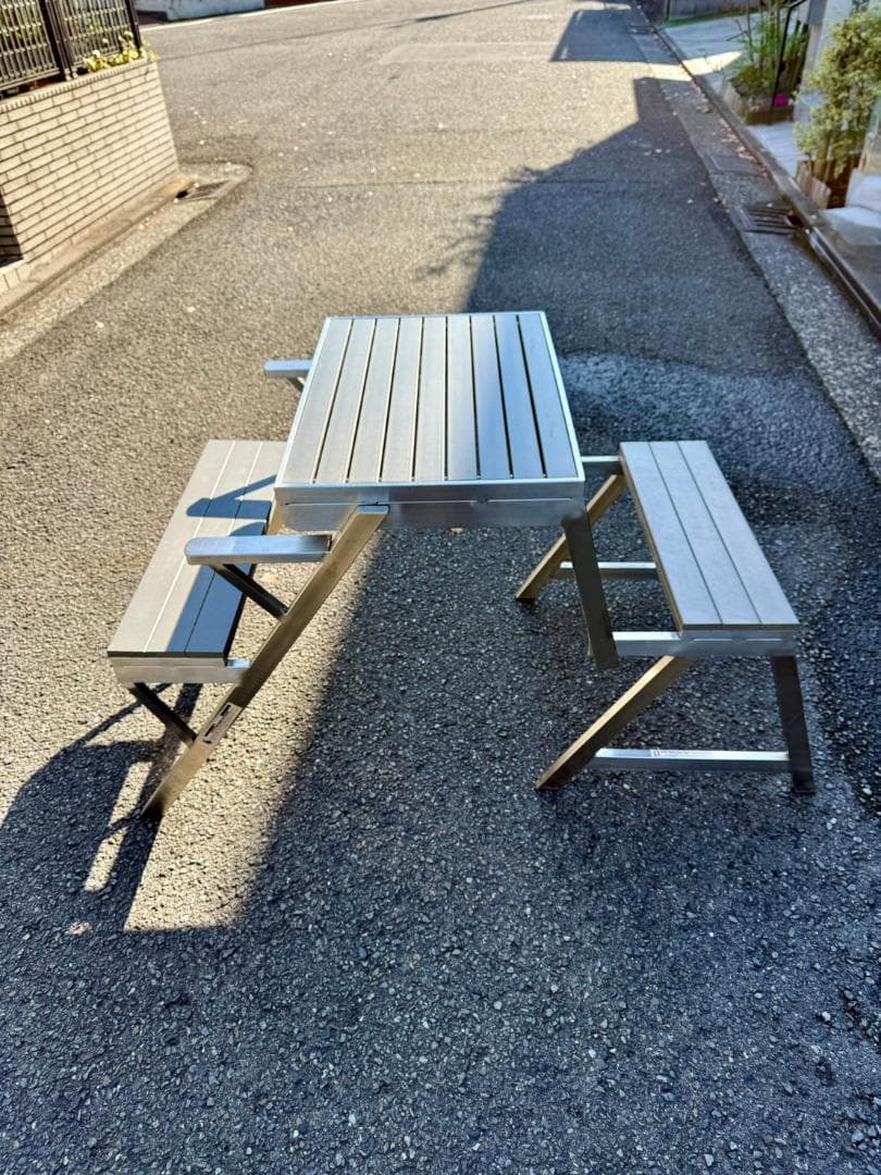 ダルトン ステンレステーブル&ベンチ 神奈川県限定お届け