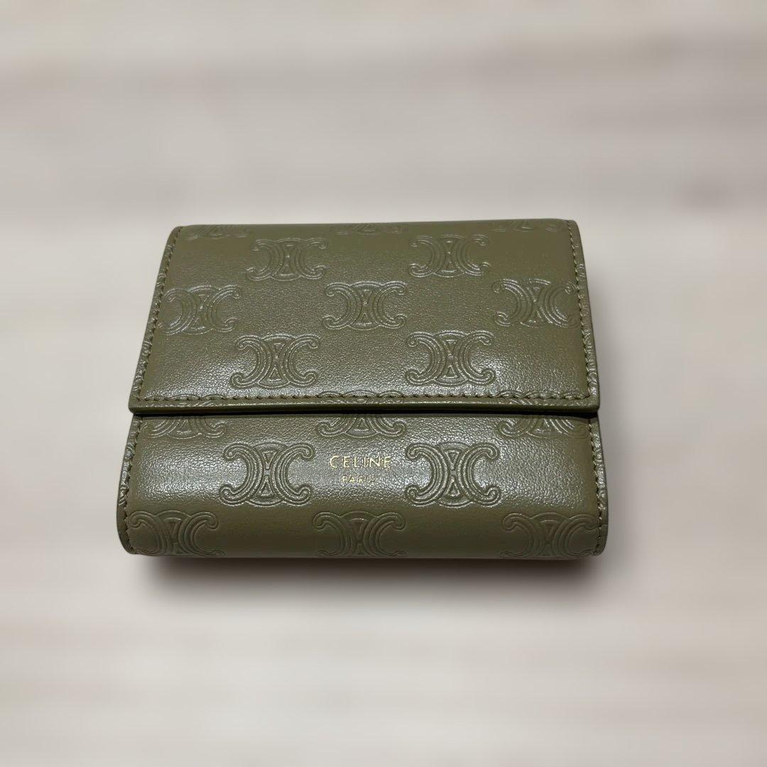 CELINE トリフォールドウォレット　トリオンフ