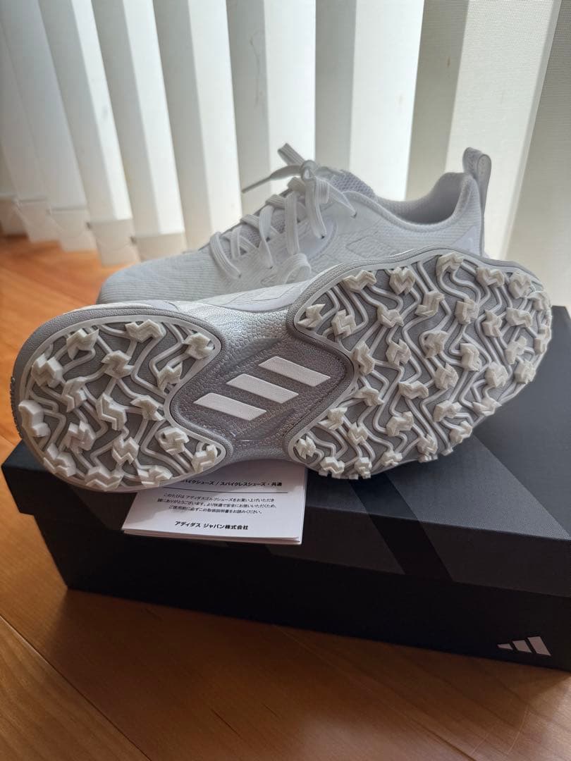 新品❗️コードカオス25 ♡ adidas ゴルフシューズ ホワイト 24cm