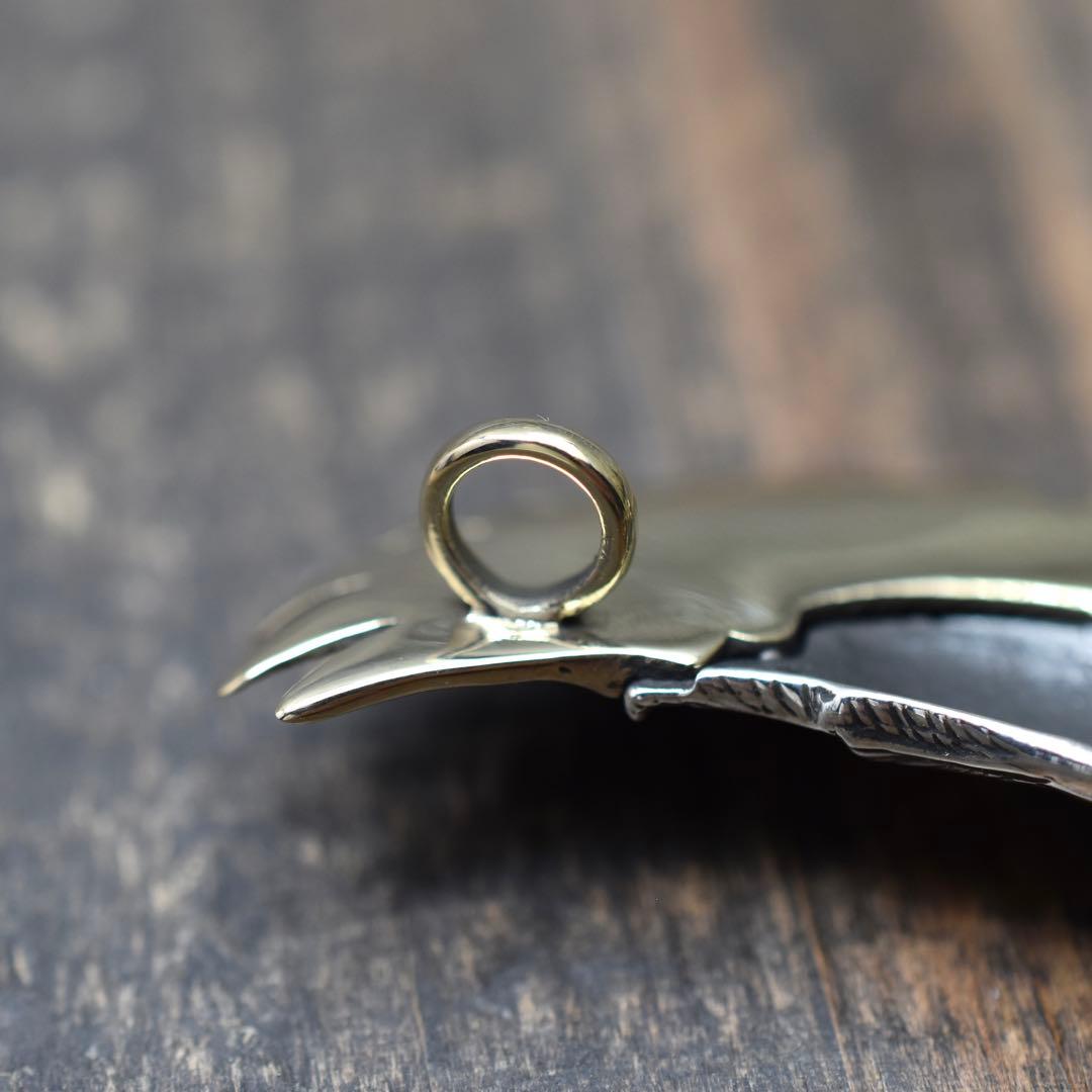 Silver925 & Brass コンビ イーグル インディアンジュエリー