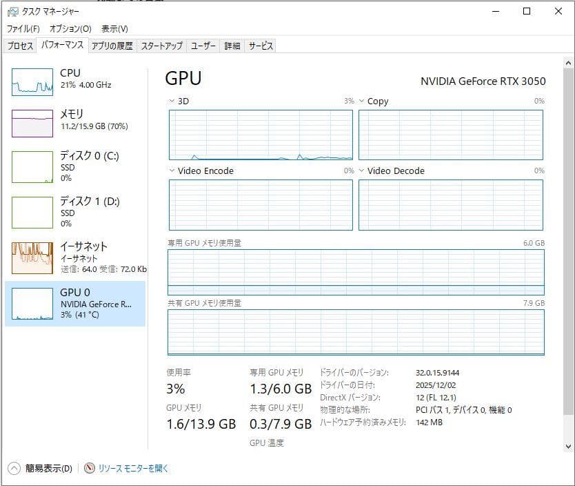 RTX3050 LP MSI製 ロープロ 補助電源不要 箱付 動作確認済 スリム
