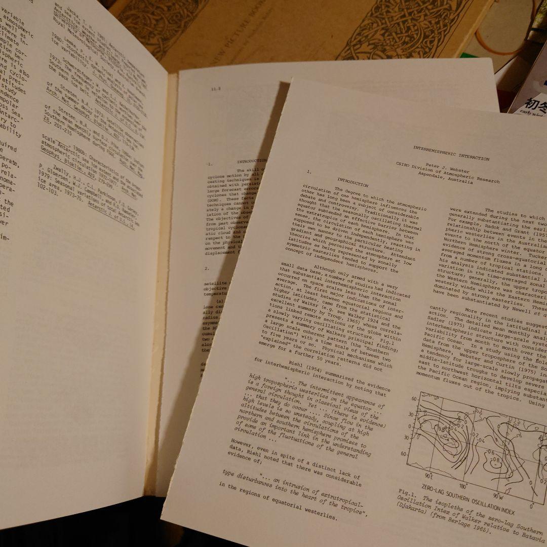 ★ぬ 洋書 英語 / 第 1 回南半球気象学国際会議 1983