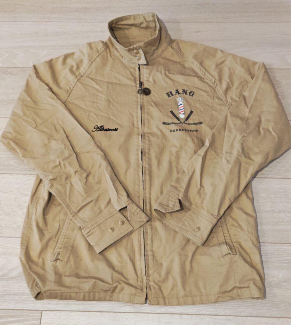 HANG BARBERSHOP ジップアップジャケット ベージュ ハング 犯具