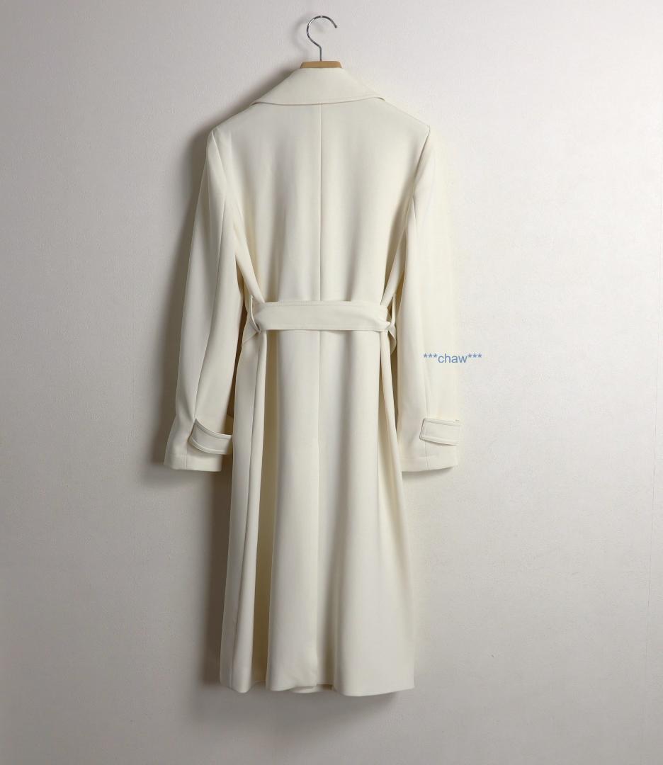 Theory 23SS Admiral Crepe トレンチ コート 白 P