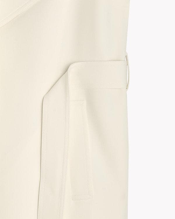 Theory 23SS Admiral Crepe トレンチ コート 白 P