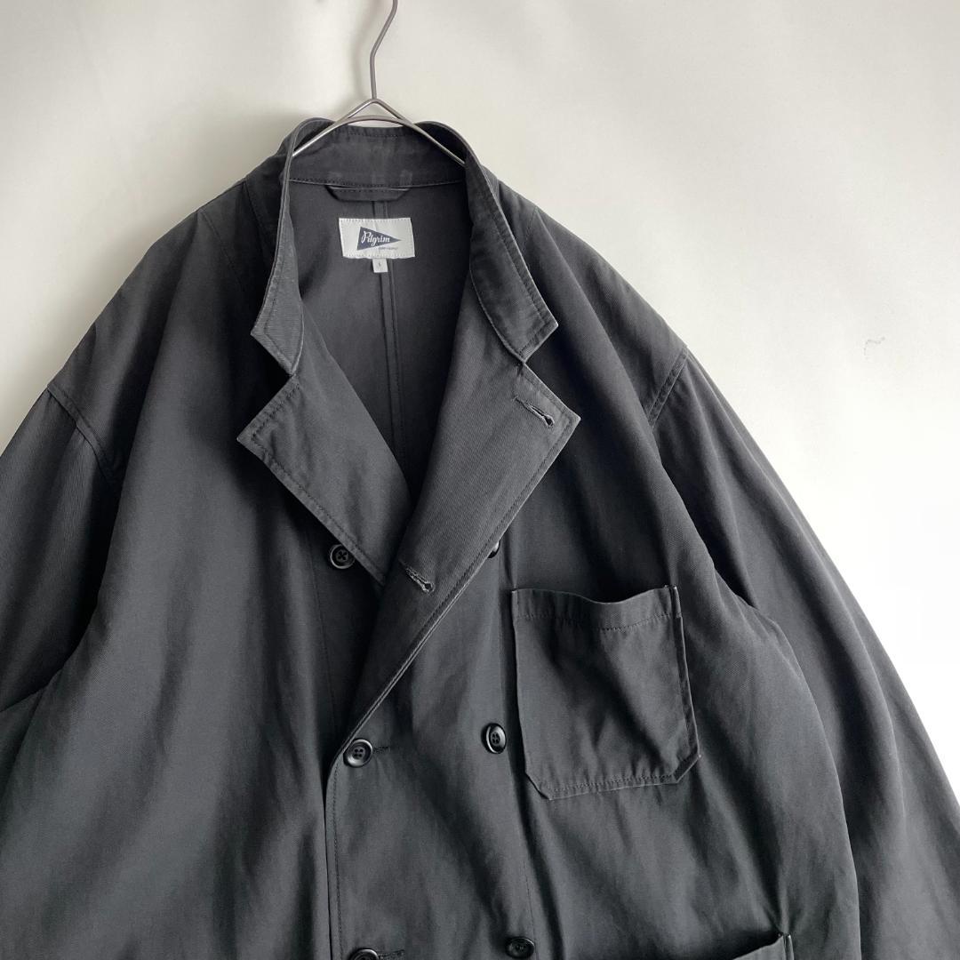 Pilgrim Surf+Supply 大きめ L ダブルオーバージャケット 黒