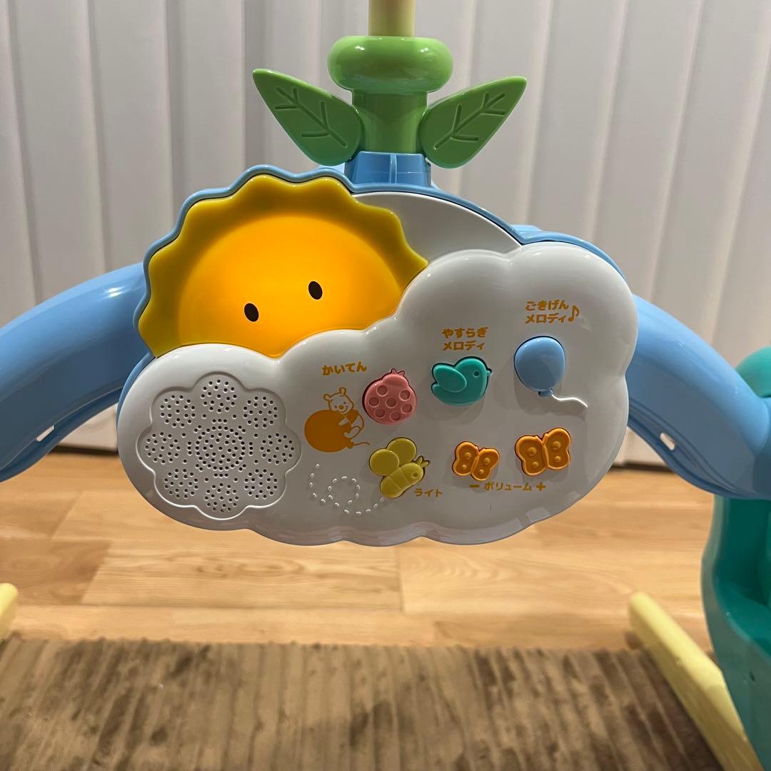 美品　プーメリー　メロディー付きベビージム ベビージム　　おもちゃ　メリー