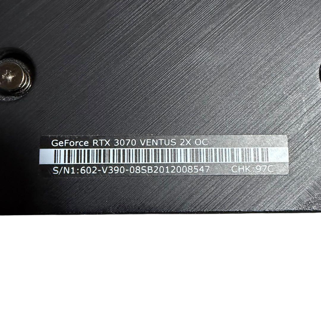 【動作OK】MSI GeForce RTX 3070 VENTUS 2X 8GB