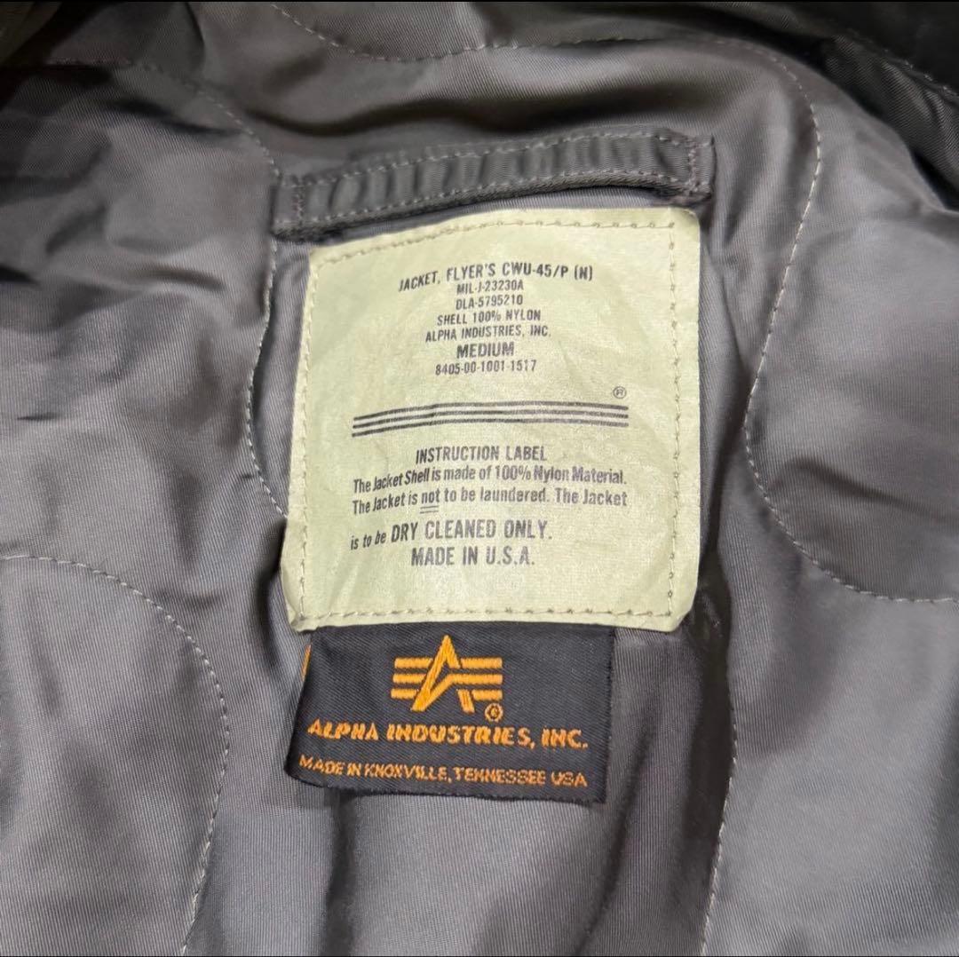 735　アルファインダストリーズ　USA製　CWU-45/P　M　カーキ