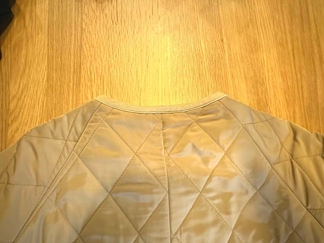 OUR キルティング ロングコート ベージュ