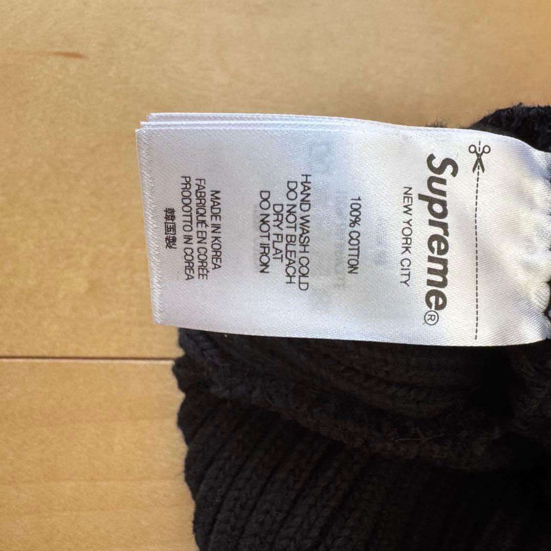 Supreme 24SS Overdyed Beanie Black 黒