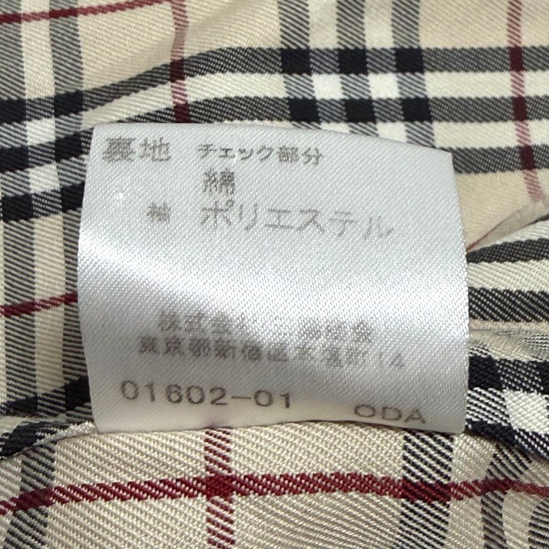バーバリー　コットン　シングルトレンチコート　ベージュ　11号　ノバチェック
