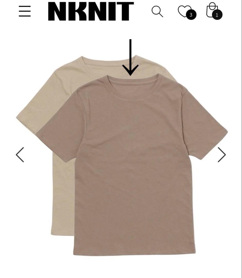 トップス NKNIT dry cotton T-shirts 2piece set