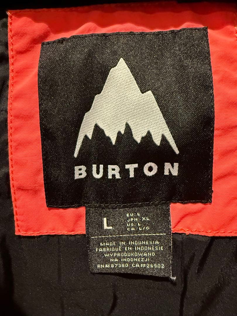 BURTON フード付きスノーボードウェア Lサイズ ピンク